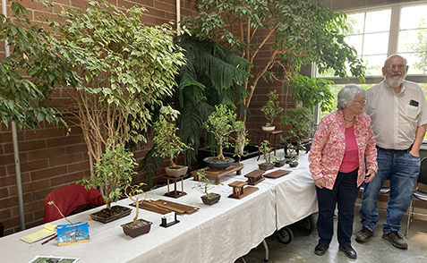 Mary & Hank Miller at their Sales Table